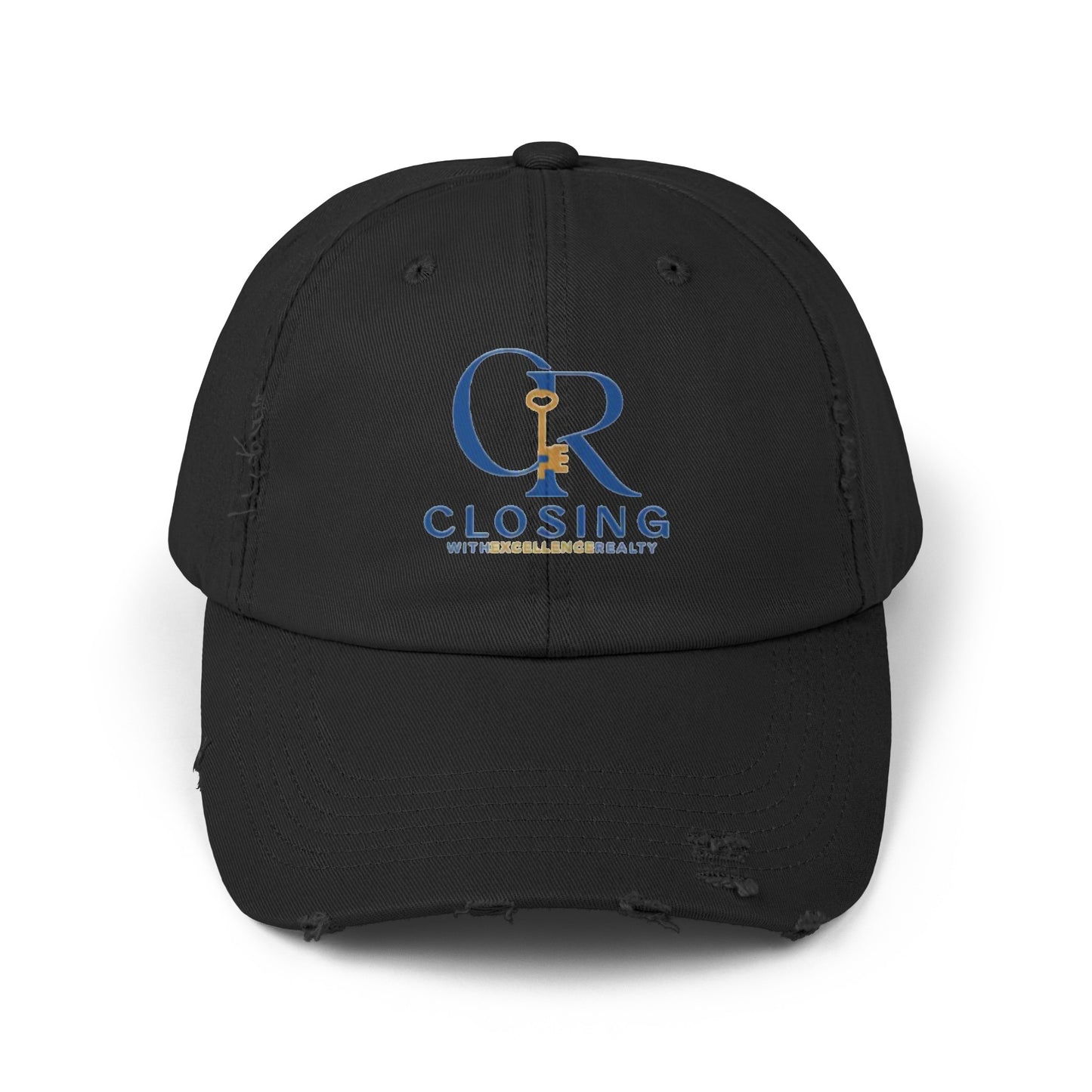Closing with excellence Unisex Distressed Cap