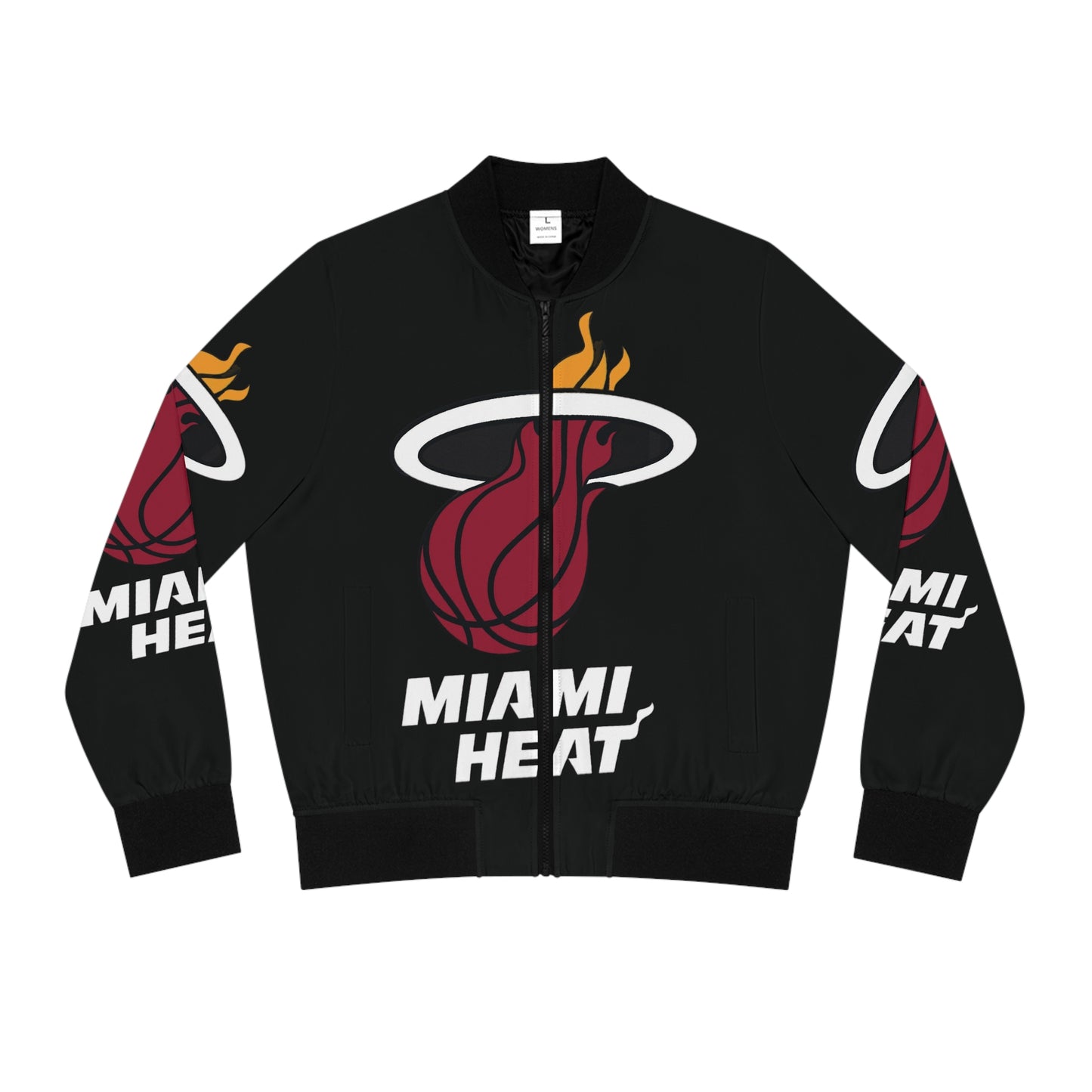 Woman Miami heat jacket