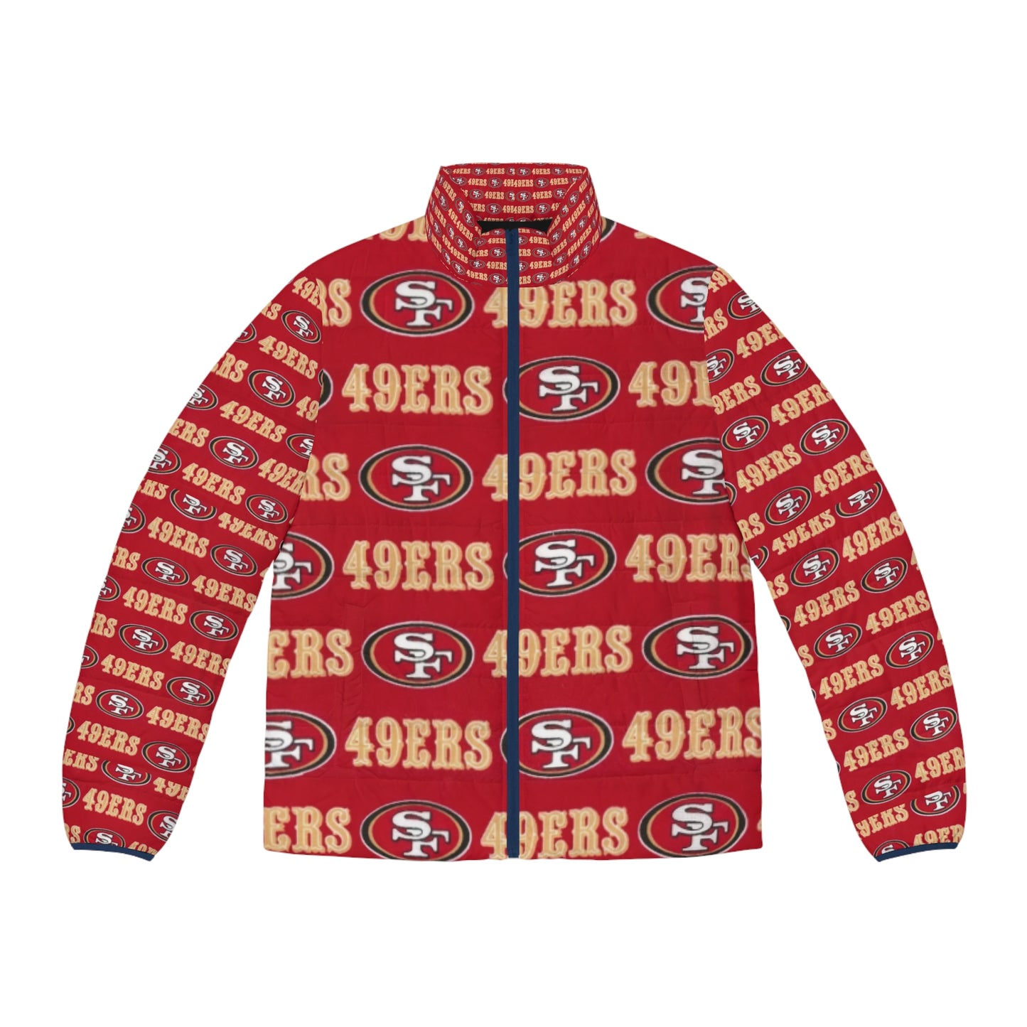49ers Men's Puffer Jacket (AOP)