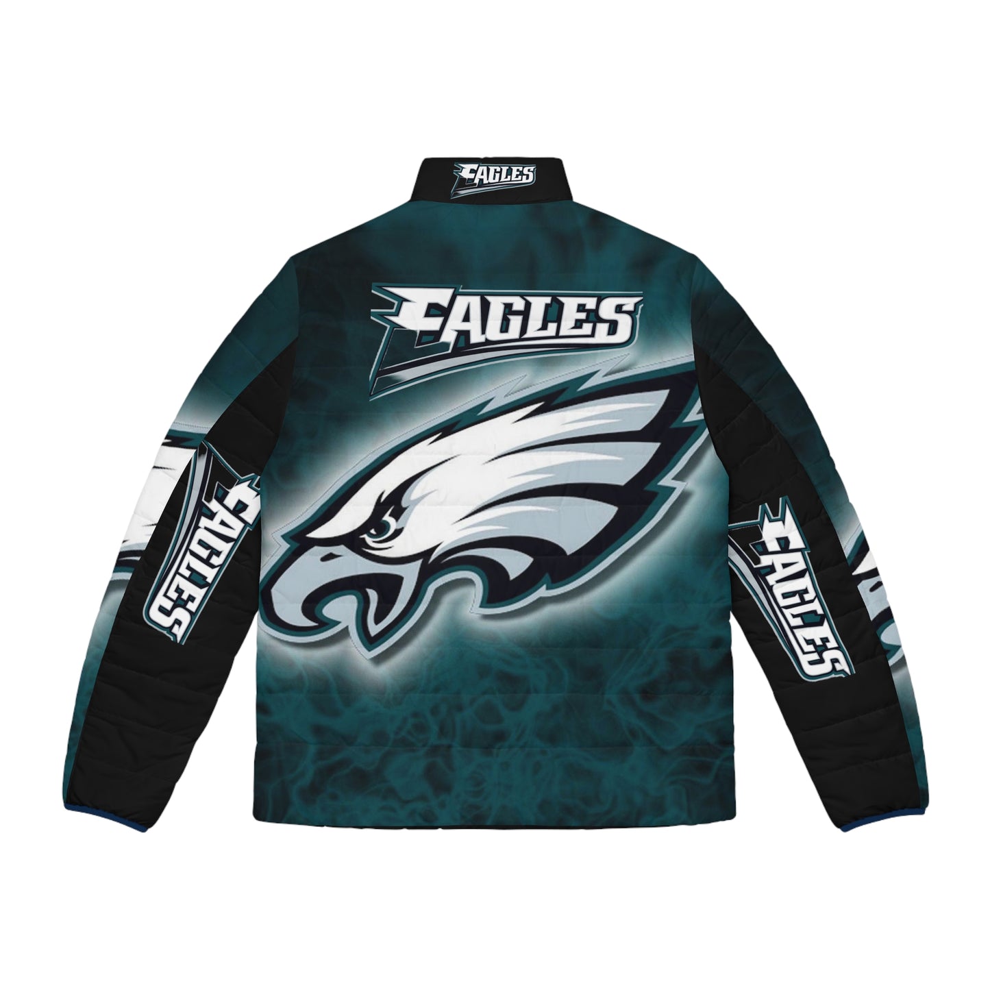 Custom eagles Men's Puffer Jacket (AOP)