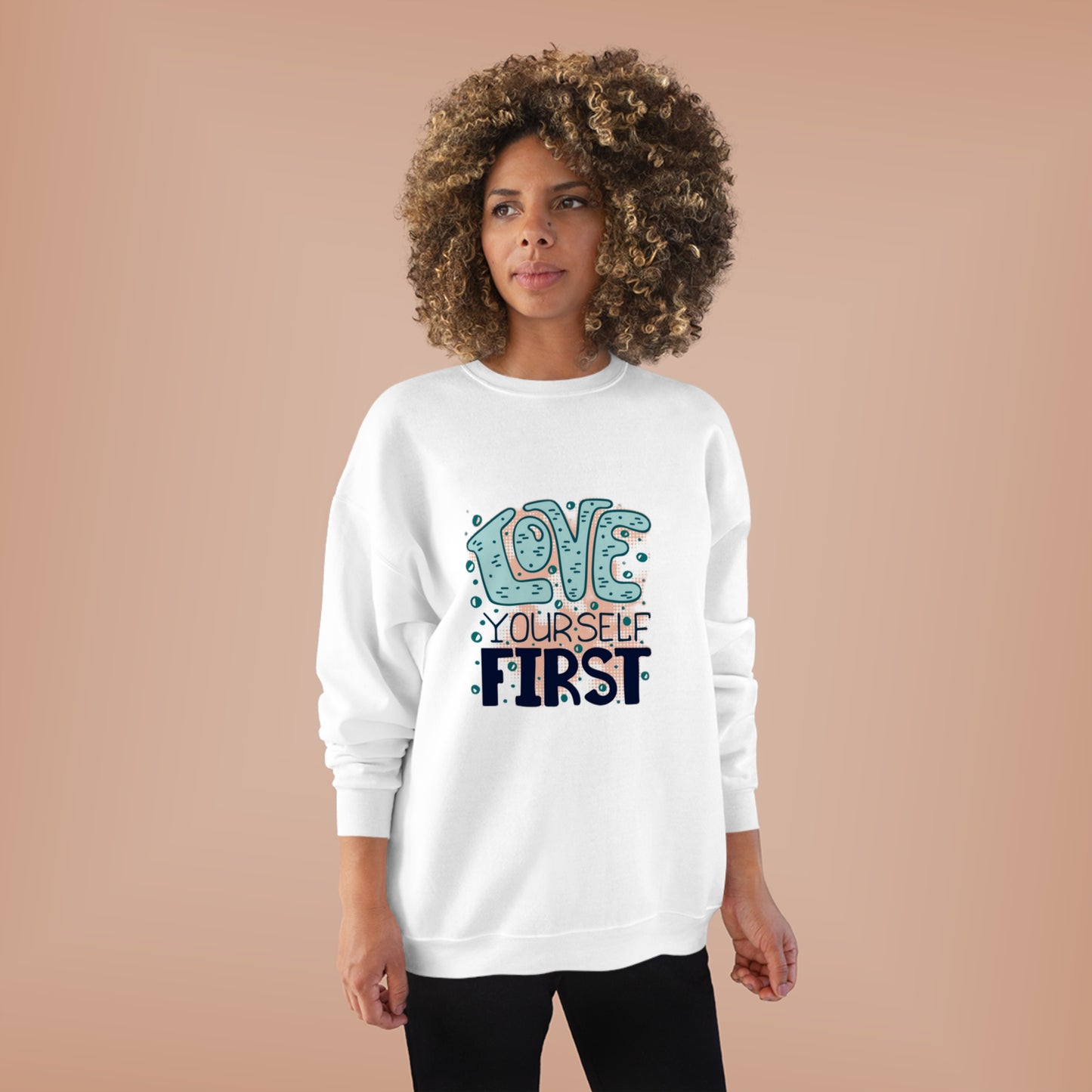 Love yourself first Unisex EcoSmart® Crewneck Sweatshirt